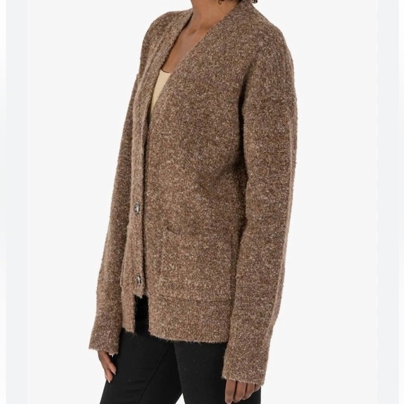 KUT FROM THE KLOTH Addie Cardigan in Brown Button Front Size XS Comfy Neutral - Picture 2 of 15